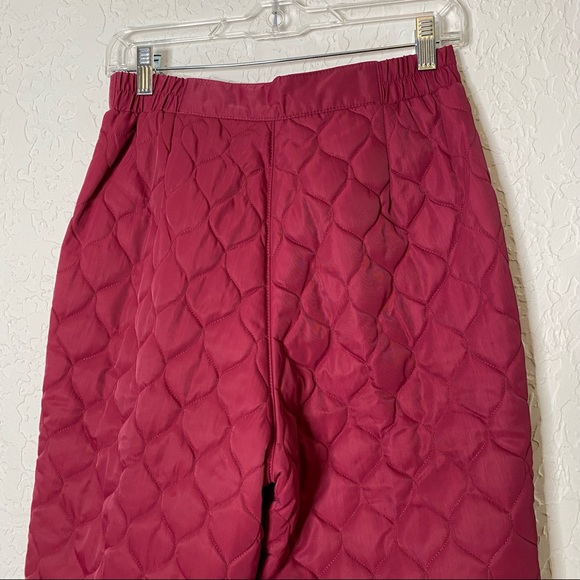 M.Miller Red Winter Snow Ski Quilted Pants Size M - Picture 4 of 10